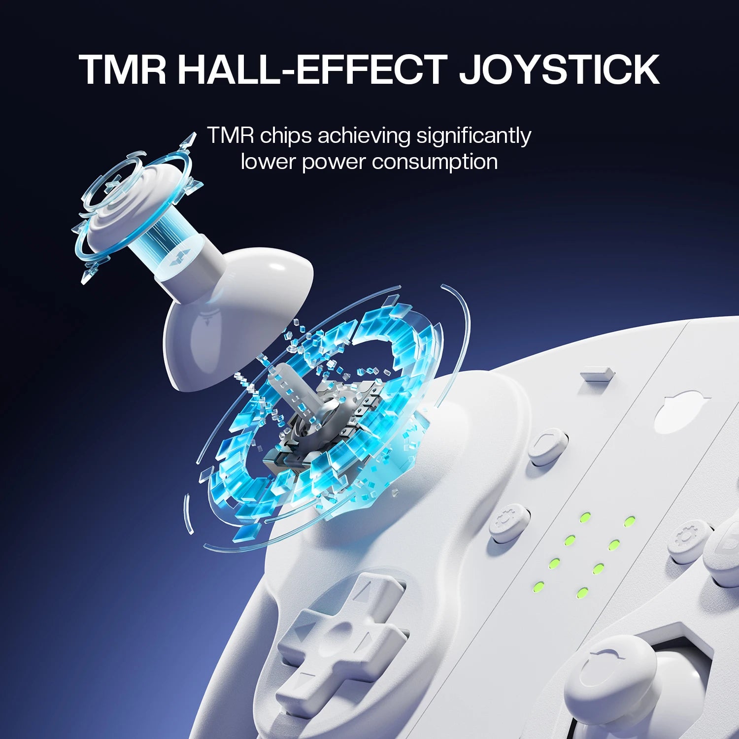NYXI Wizard 2 TMR White Special Edition Game Controller for Switch2/Switch - Premium Gaming Experience