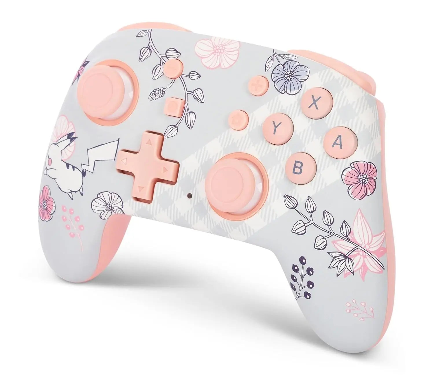 Mini Portable Wireless Gamepad for Nintendo Switch with Motion Controls & Bluetooth - Pikachu Garden Design