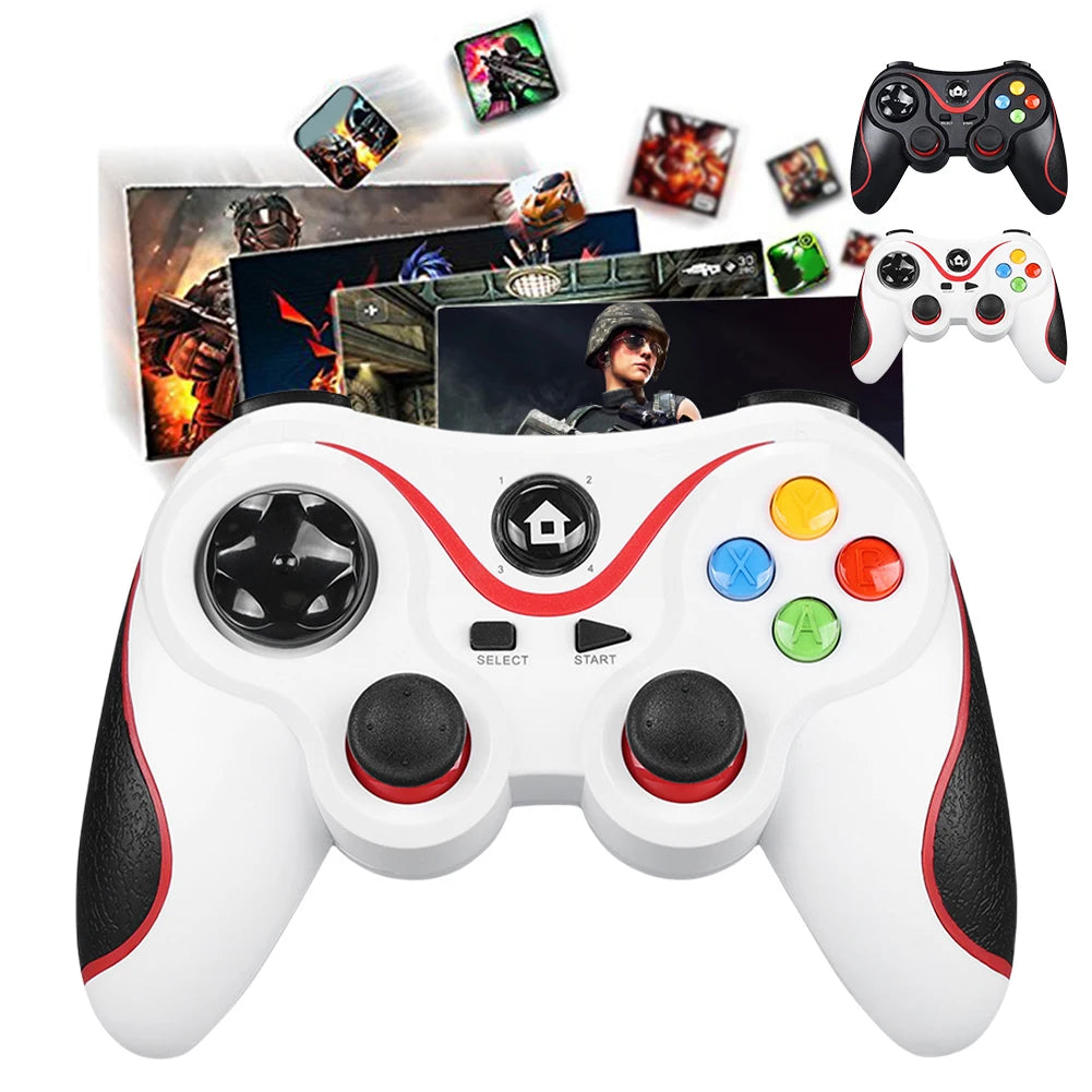 V8 2.4G Wireless Game Controller Controller Gamepad Dual Vibration Wireless Gamepad for Android/iOS/PC/PS3/Switch/Mobile Phone