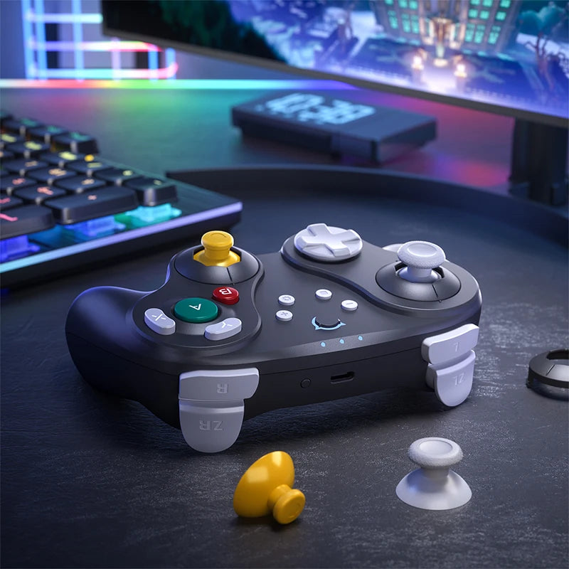 NYXI Warrior Bluetooth Game Controller for Gamecube/WII/Switch2 Black Wireless Gamepad