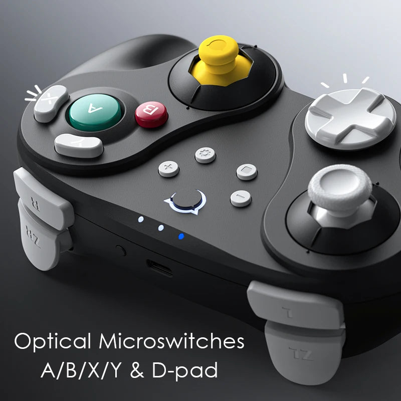 NYXI Warrior Bluetooth Game Controller Black Wireless Gamepad for Gamecube/WII/Switch2/Switch OLED/Switch Lite/PC