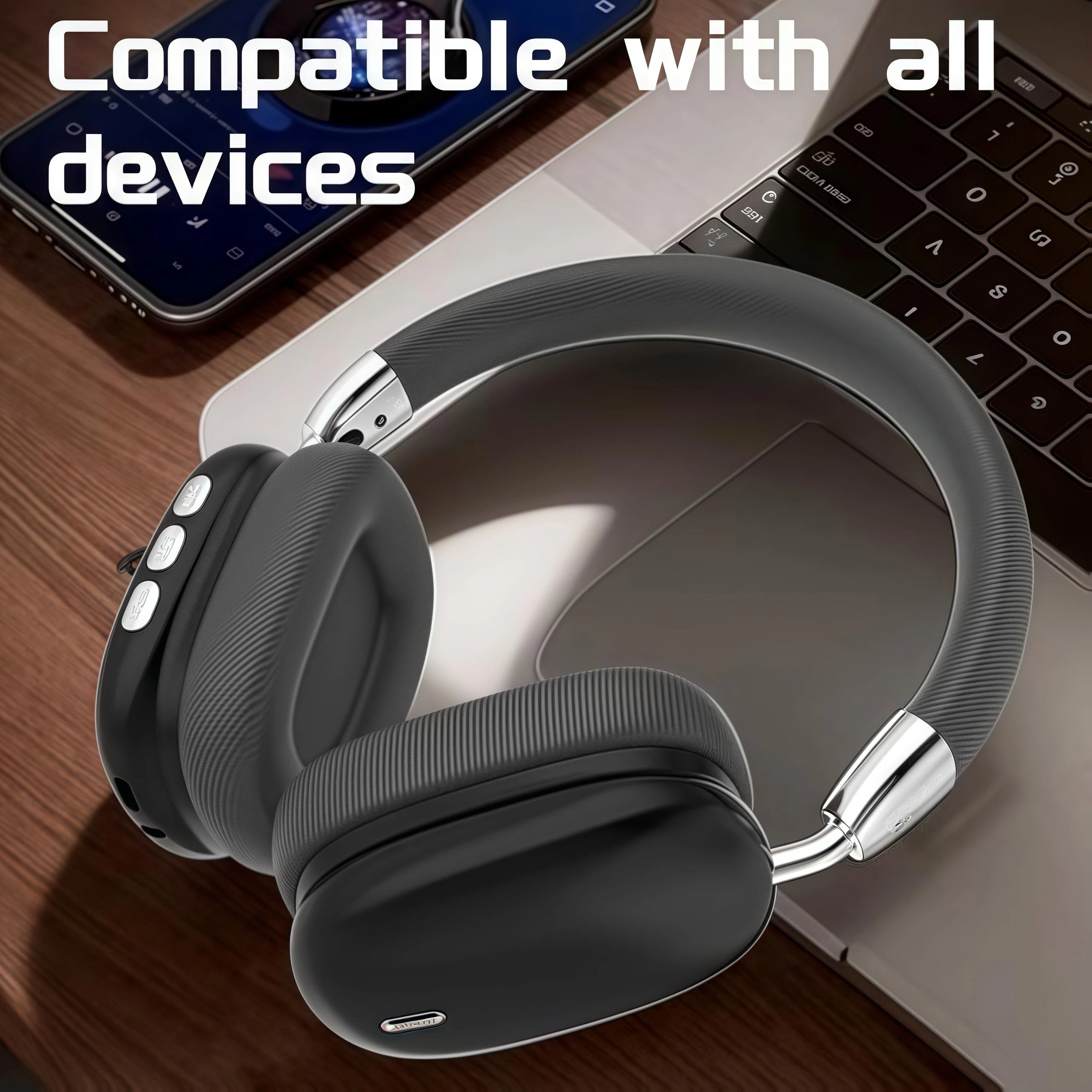 Fashion Bluetooth Headphones Wireless Over-Ear Headsets with Microphone Volume Control for Sports And Running Headset Game