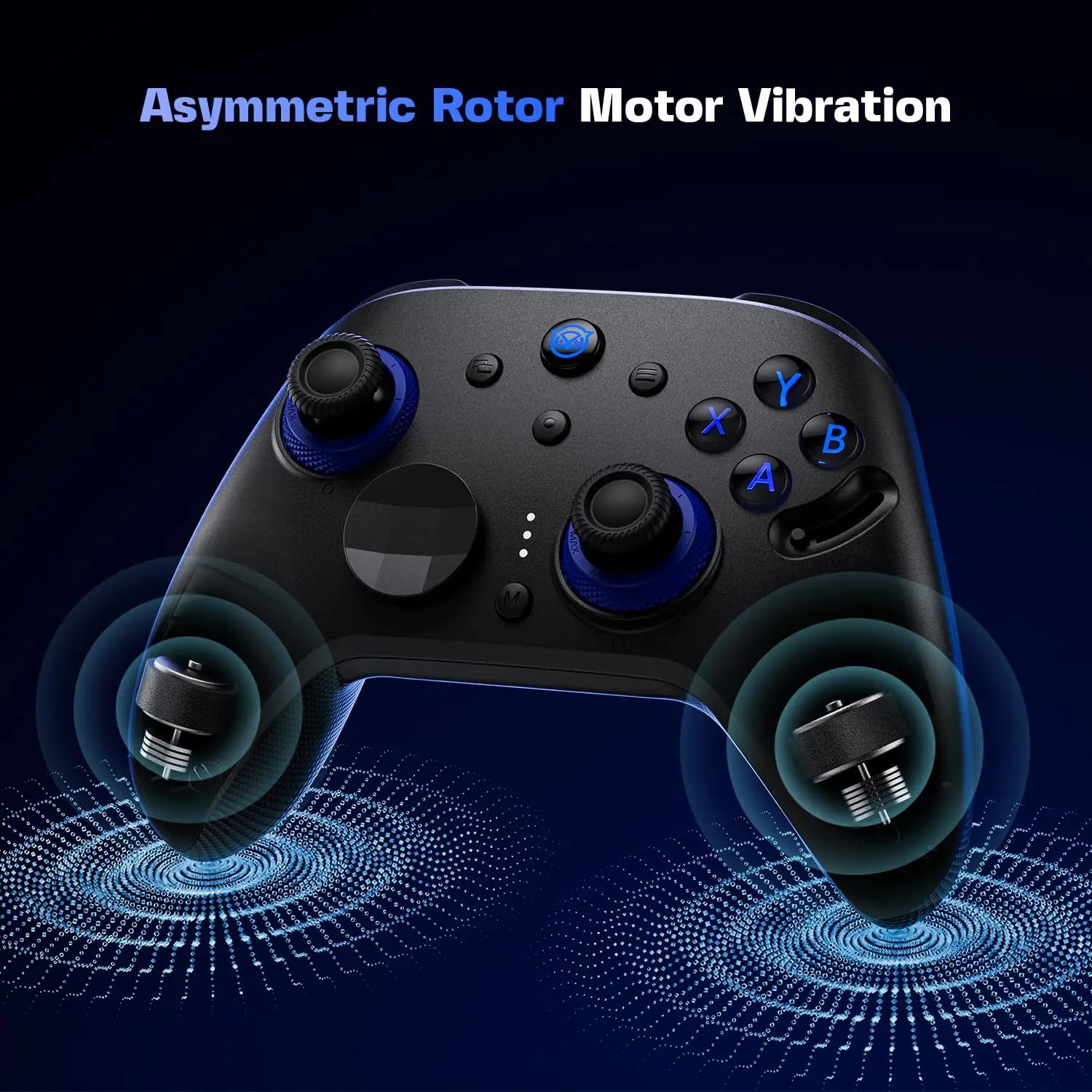 Adjustable Tension Gaming Controller with Zero Drift Joysticks, Hall Triggers, 1200mAh Battery & Dock for PC/Switch/Android/TV