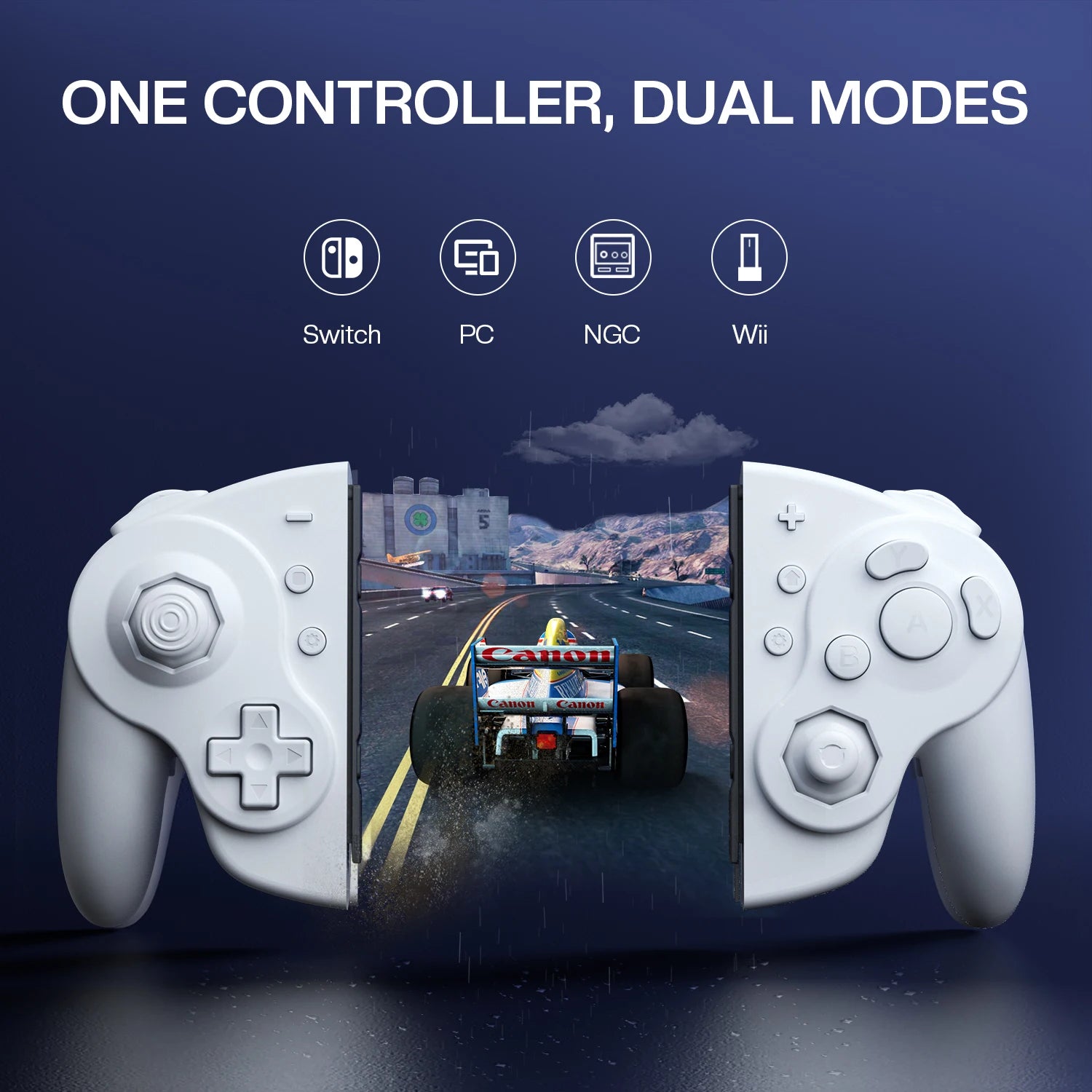 NYXI Wizard 2 TMR White Special Edition Game Controller for Switch2/Switch - Premium Gaming Experience