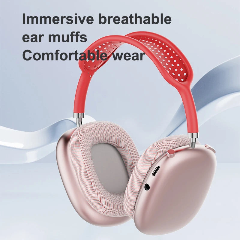 Wireless Bluetooth Headphones Noise Cancelling Mic Pods Over Ear Sports Gaming Headset For Apple iPhone Earphones