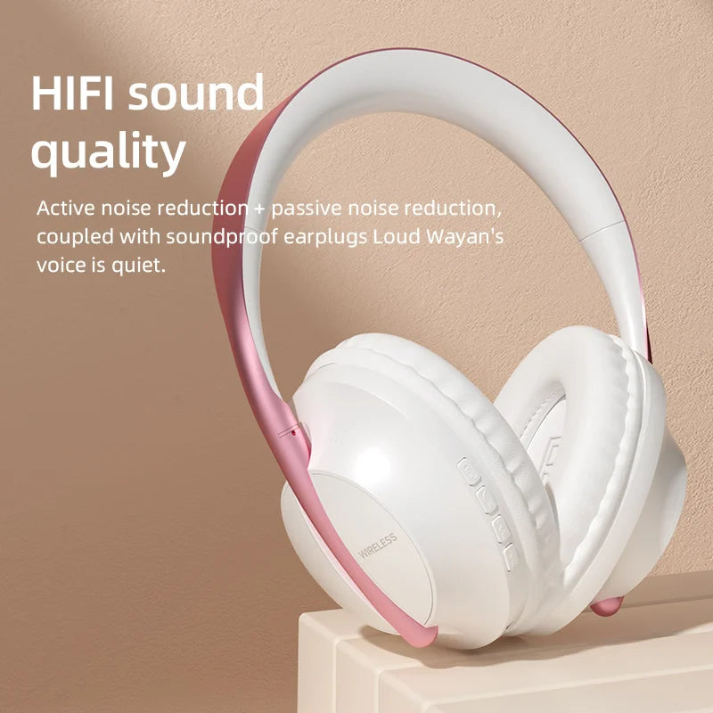 Wireless Over-ear Headphones Wireless Headphones With HD Stereo Sound Wireless Sport earphones battery capacity 1000mAH Gift