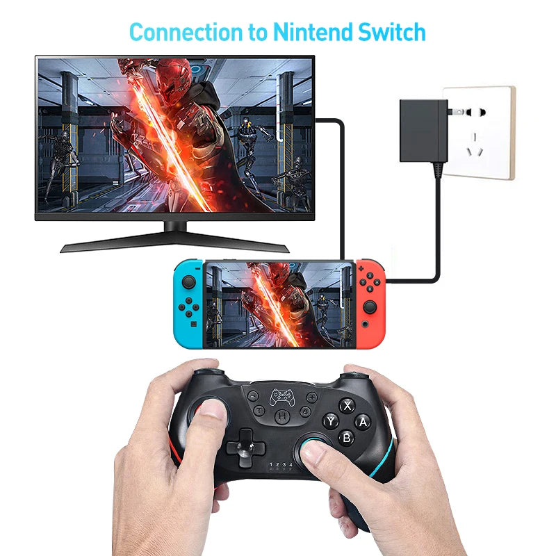 Wireless Bluetooth for Nintendo Switch & OLED Lite PC Controller Gamepad Joystick Control Computer Game Pad Mando Command Gaming